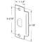 Prime-Line Door Strike, Commercial, ASA 1-1/4 x 4-7/8 in. with Screws, Satin Nickel Finish (Single Pack) U 11199 - alternate 2